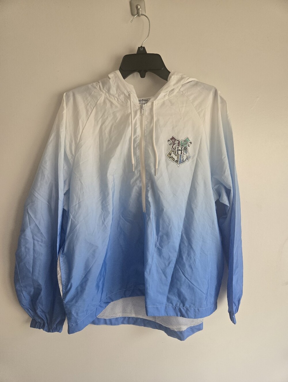 Harry Potter Hogwarts School Of Witchcraft & Wizardry Half Zip Windbreaker